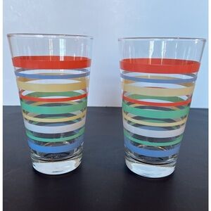 Set of Two Fiesta Tall Tumbler 16 ounce Drinking Glasses